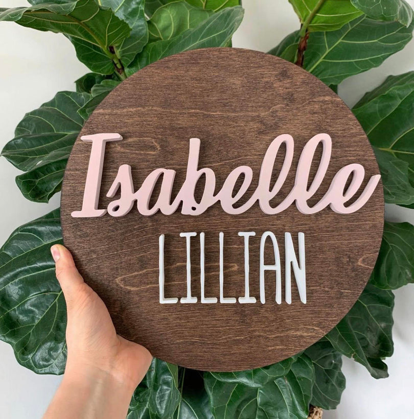 12&quot; 3D Name Signs