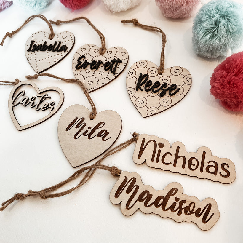Valentines Name Tags