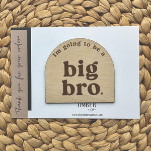 Engraved 'Big Bro' Announcement Disc