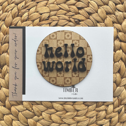 3D 'Hello World' Announcement Disc