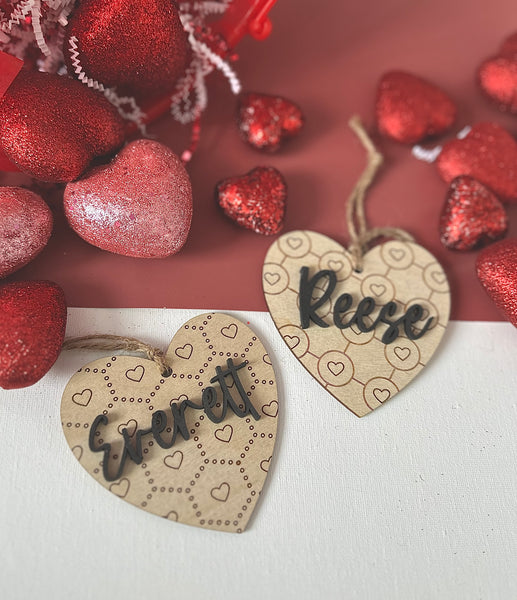 3D Valentines Name Tag