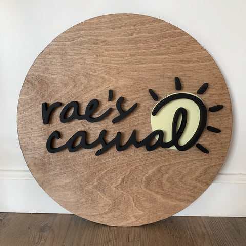 Logo for Rae's Casual