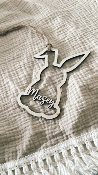 Easter Bunny Cut-Out Name Tag