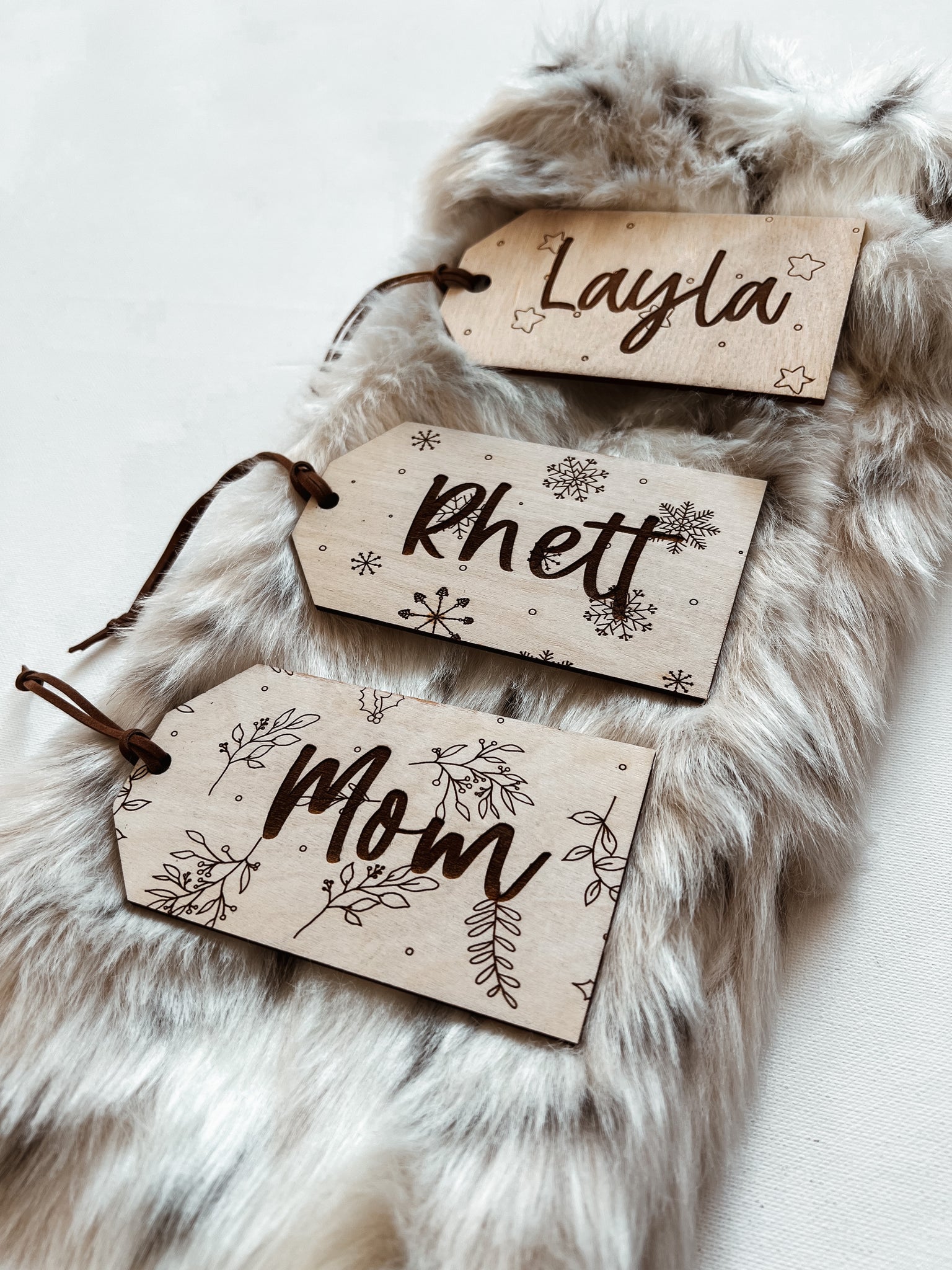 Christmas Stocking Name Tags – Print Smitten Paper Co
